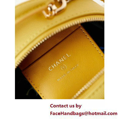 Chanel Grained Calfskin  &  Gold-Tone Metal Mini Backpack Bag AP3753 Yellow 2025